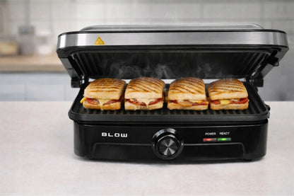 Elektrinis grilis BLOW Master Grill Duo, 2500W, panini skrudintuvas, atlenkiamas 180°