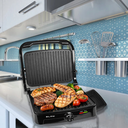 Elektrinis grilis BLOW Master Grill Duo, 2500W, panini skrudintuvas, atlenkiamas 180°