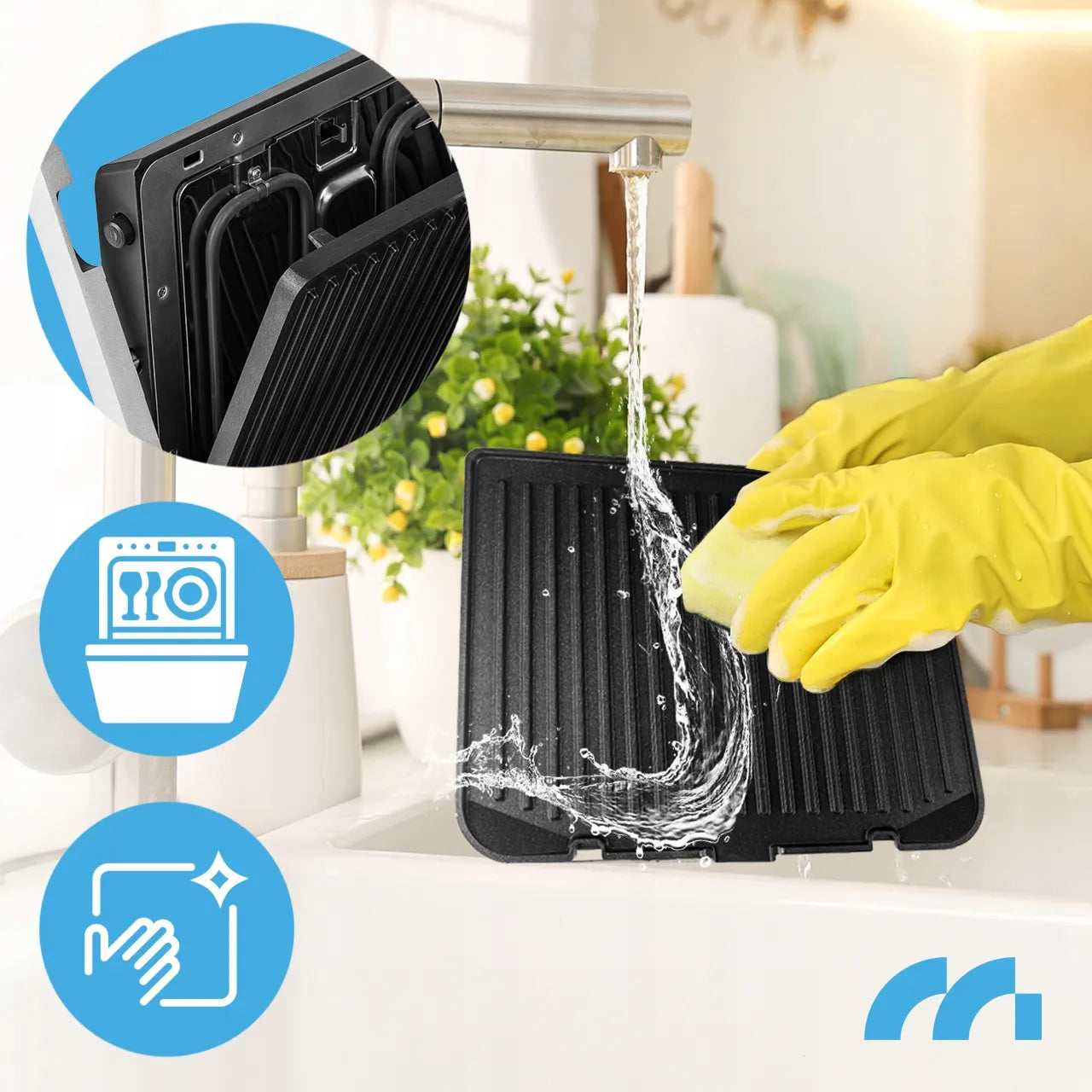 Elektrinis grilis keptuvas sumuštiniams Maltec SM5000W-PRO 2500W su ekranu