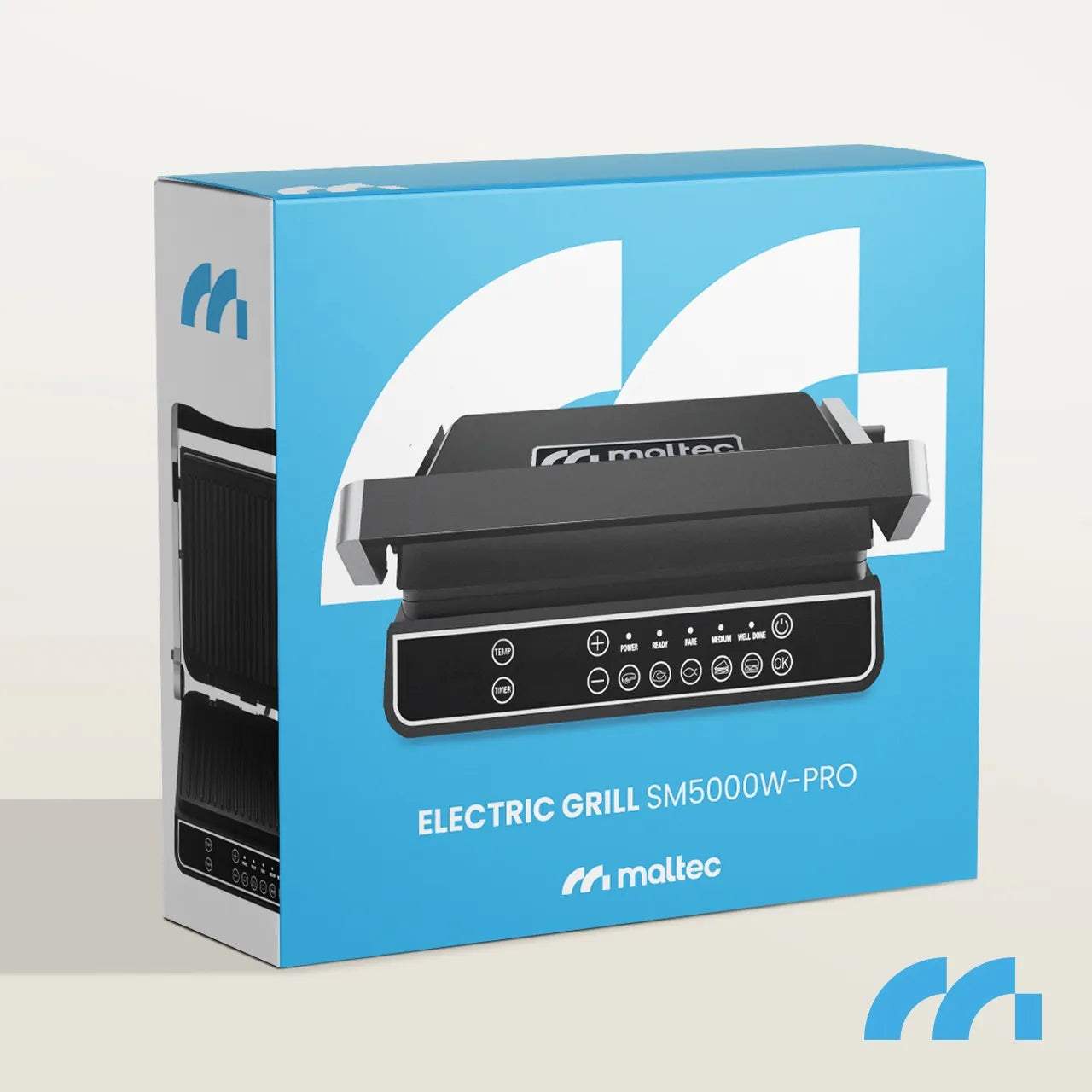 Elektrinis grilis keptuvas sumuštiniams Maltec SM5000W-PRO 2500W su ekranu