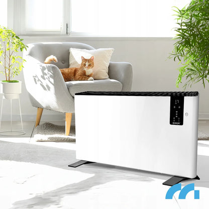 Elektrinis konvekcinis šildytuvas MalTec 2400W su termostatu, nuotolinio valdymo pulteliu ir laikmačiu