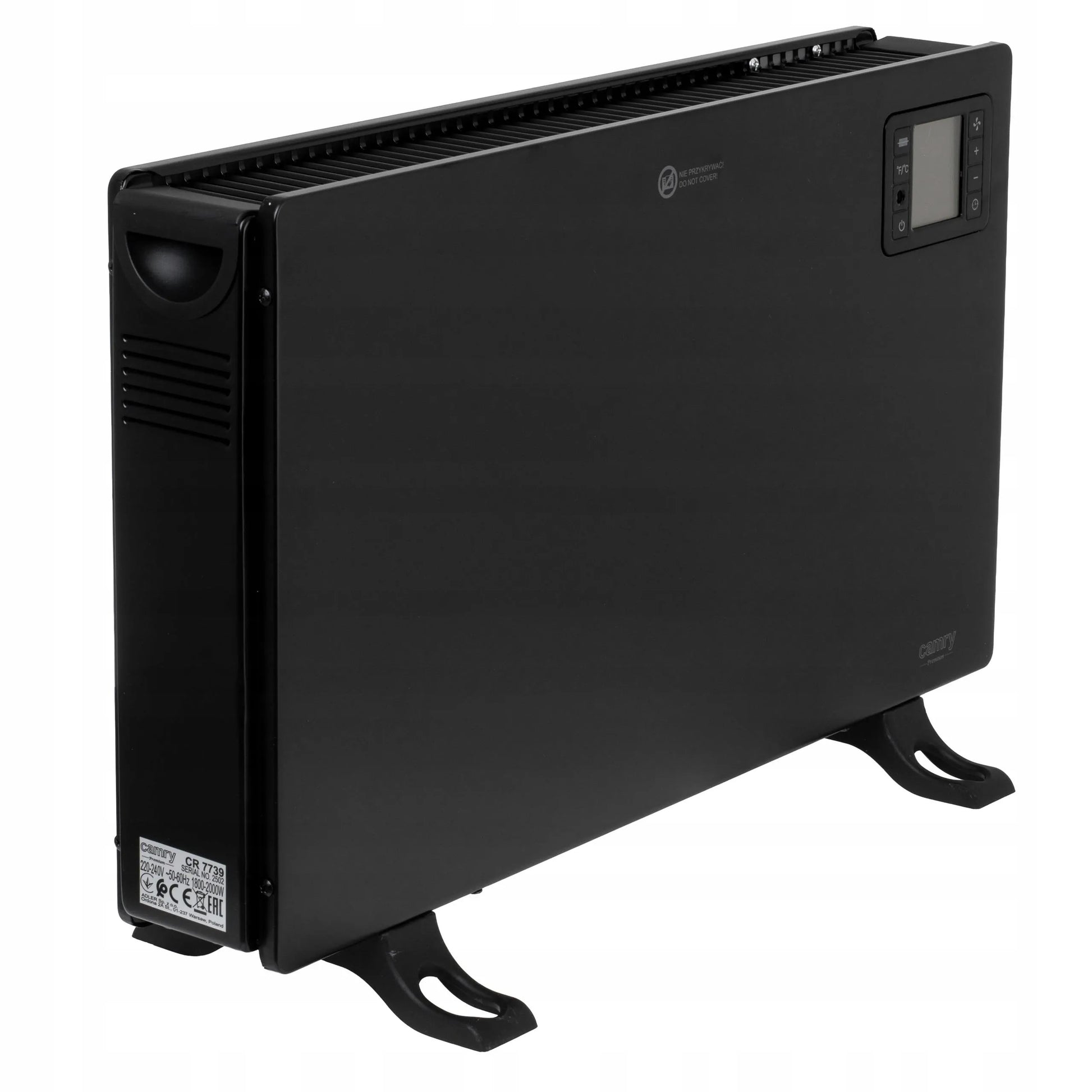 Elektrinis konvektorius Camry 2000W su nuotolinio valdymo pulteliu ir termostatu