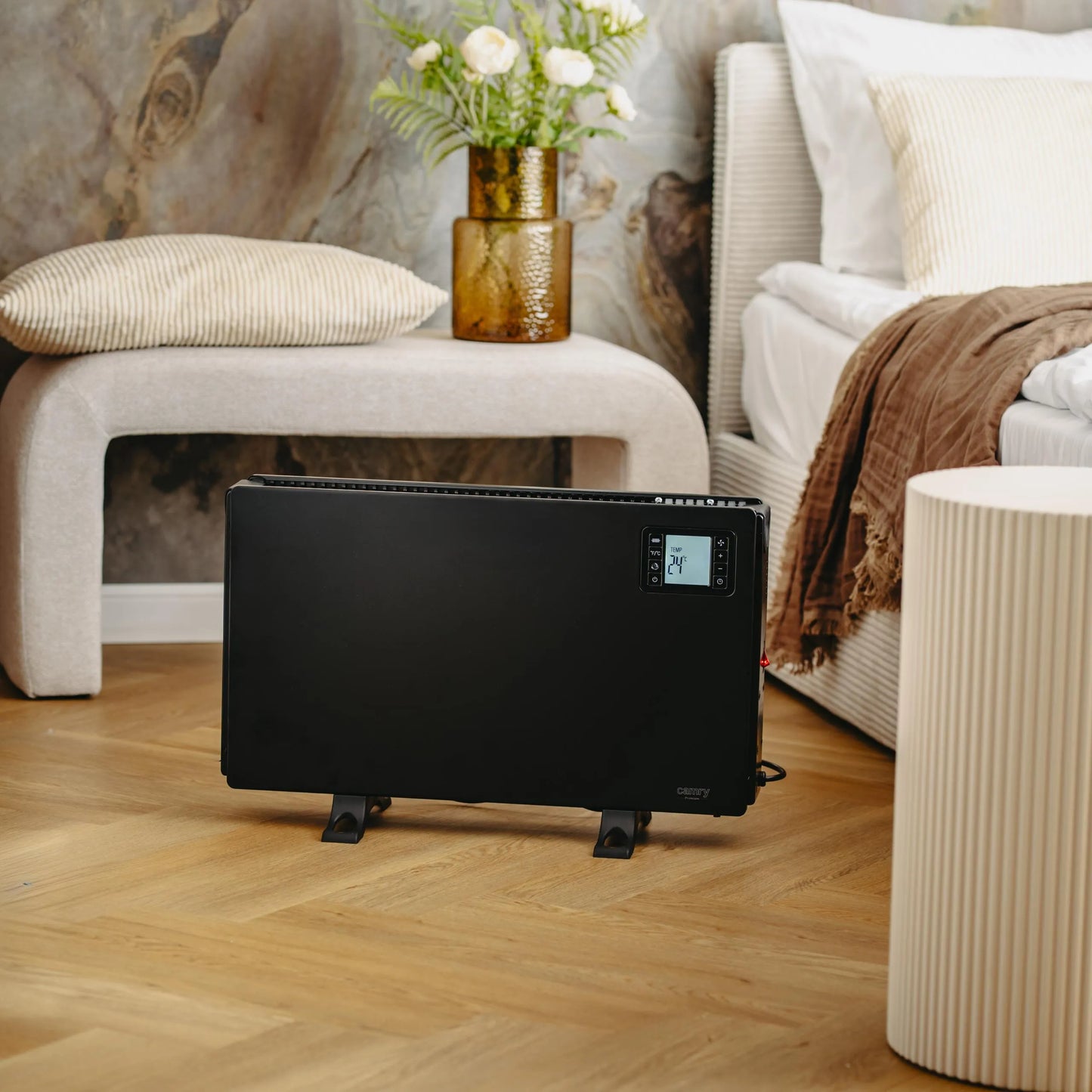 Elektrinis konvektorius Camry 2000W su nuotolinio valdymo pulteliu ir termostatu