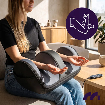 Elektrinis pėdų masažuoklis MalTec FootPulse black su šildymu ir Shiatsu funkcija
