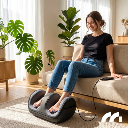 Elektrinis pėdų masažuoklis MalTec FootPulse black su šildymu ir Shiatsu funkcija