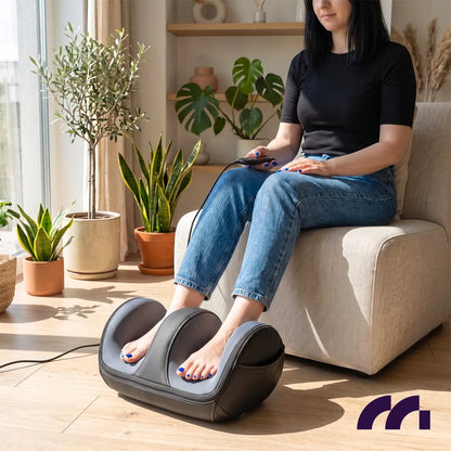 Elektrinis pėdų masažuoklis MalTec FootPulse black su šildymu ir Shiatsu funkcija
