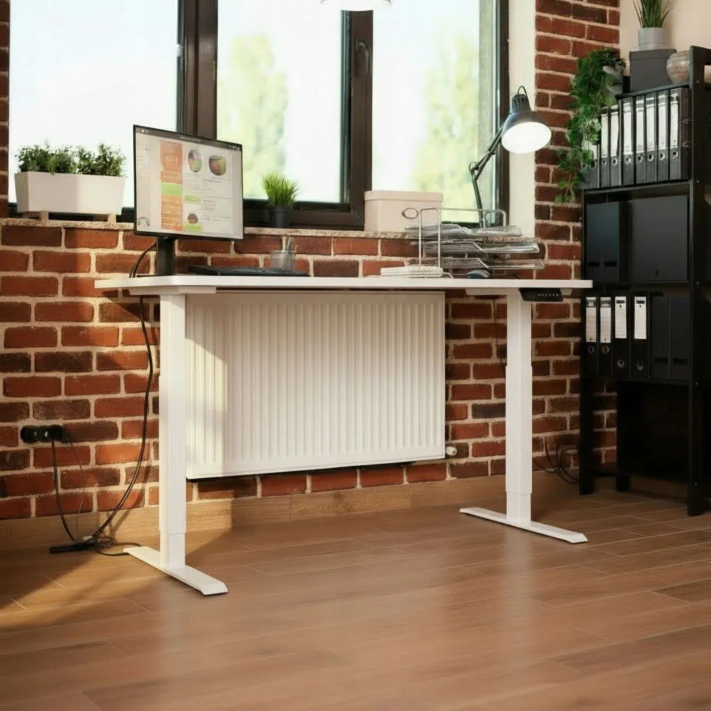 Elektrinis reguliuojamas stalas Control 120/60 LVNSystem baltas 72-114 cm