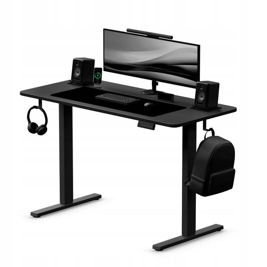 Elektrinis reguliuojamas stalas Control+ 120/60 LVNSystem juodas, aukščio reguliavimas 73-122 cm