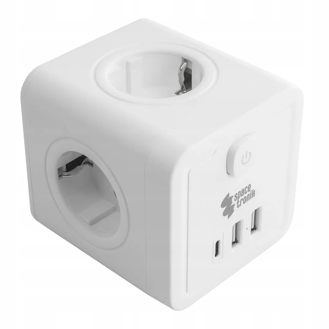 Elektrinis šakotuvas su jungikliu 4xAC 3xUSB Spacetronik