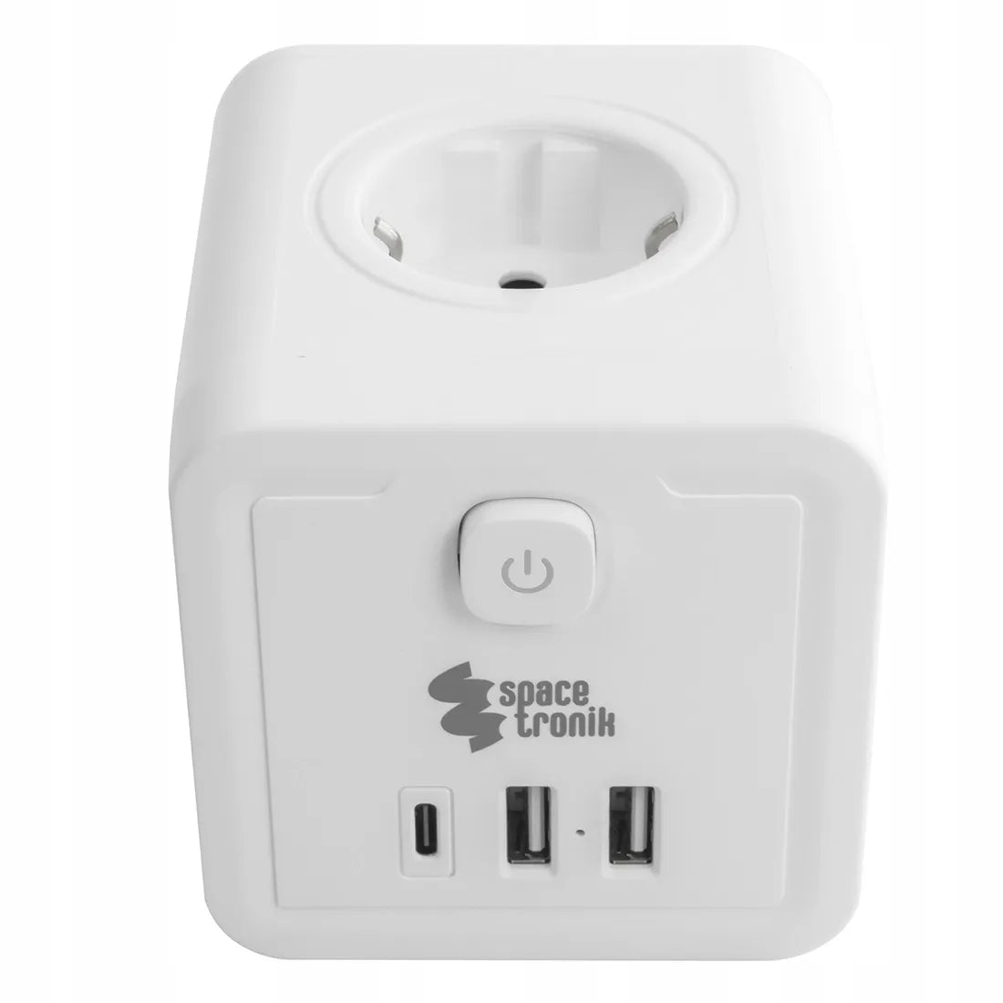 Elektrinis šakotuvas su jungikliu 4xAC 3xUSB Spacetronik