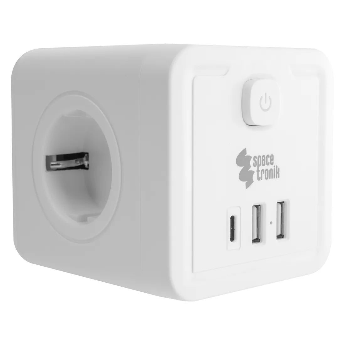 Elektrinis šakotuvas su jungikliu 4xAC 3xUSB Spacetronik