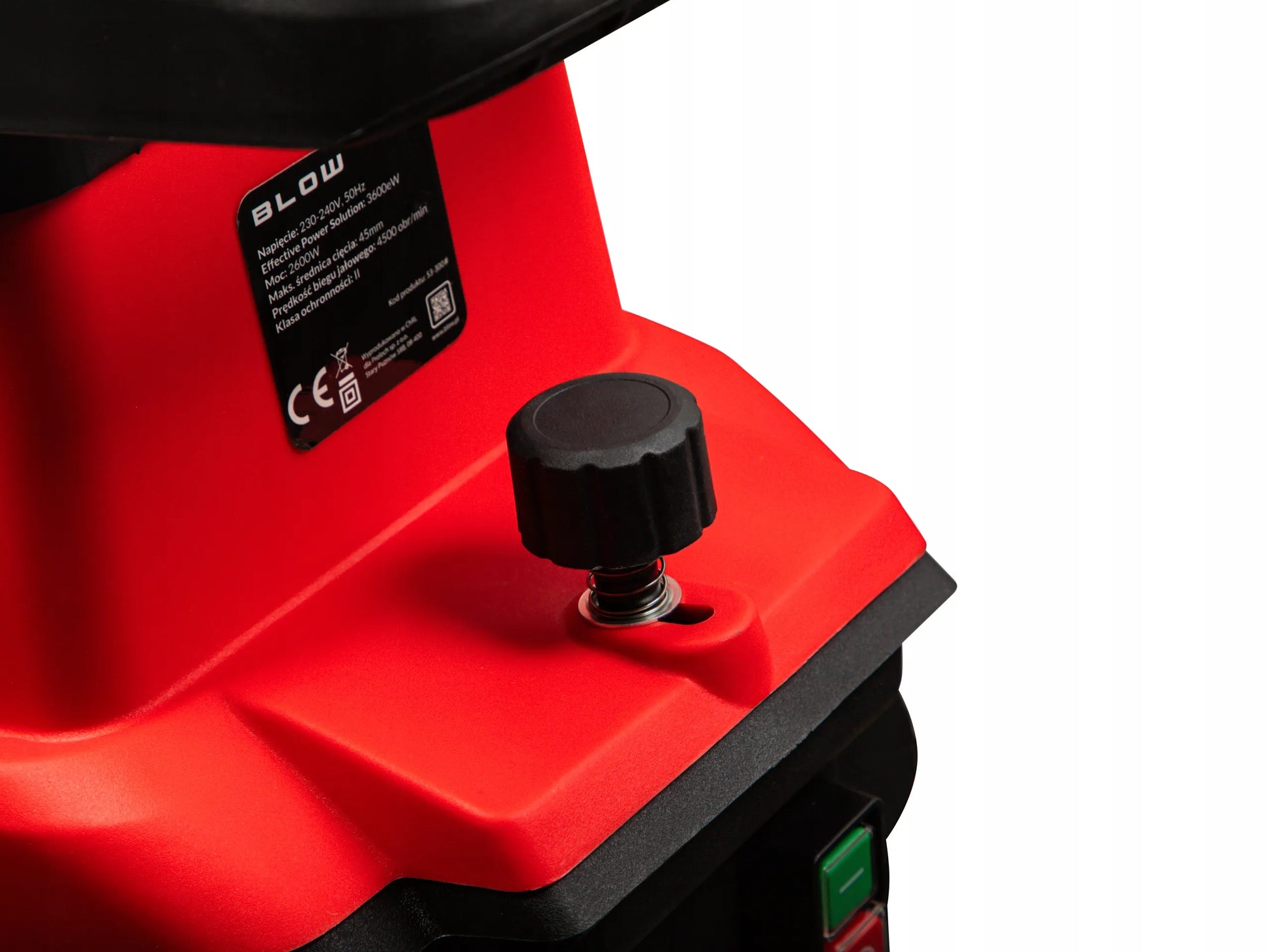 Elektrinis šakų smulkintuvas BLOW 3600W 45mm + 2x 45L krepšiai, 2x peiliai