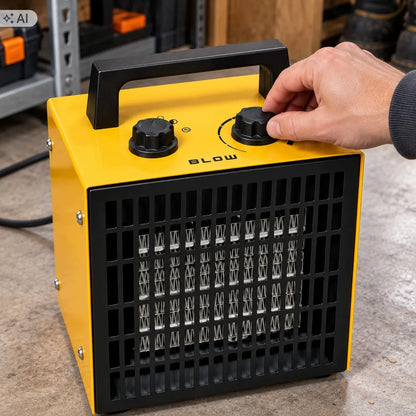 Elektrinis šildytuvas BLOW EH-02, 2000 W, termoventiliatorius su termostatu