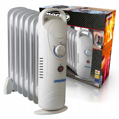 Elektrinis tepalinis radiatorius Mesko, 7 briaunų, 800 W, su temperatūros reguliavimu