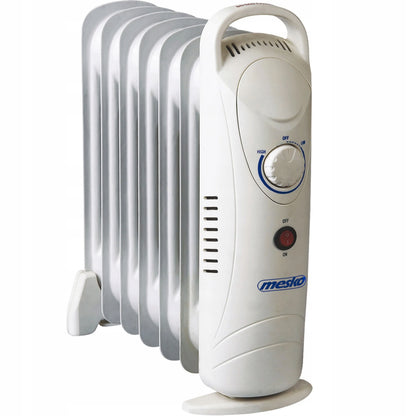 Elektrinis tepalinis radiatorius Mesko, 7 briaunų, 800 W, su temperatūros reguliavimu