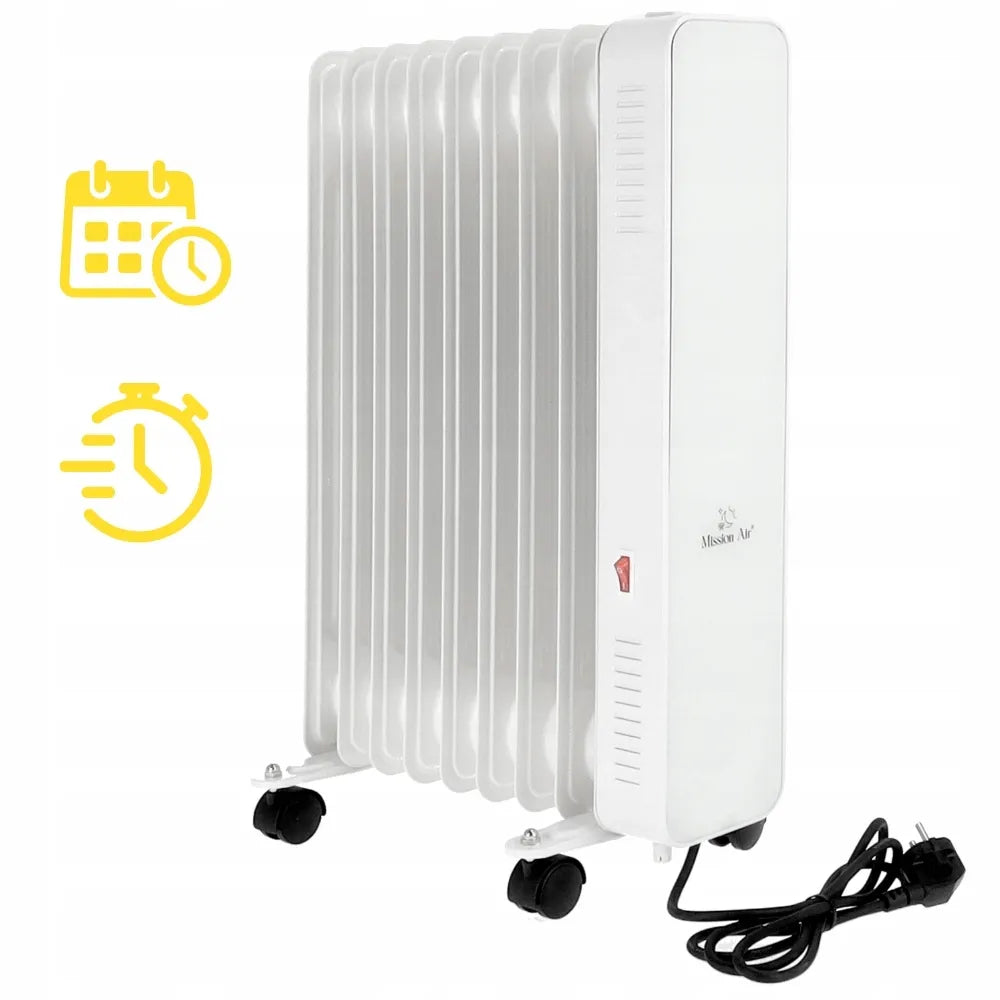 Elektrinis tepalinis radiatorius Mission Air OSLO 2000W baltas, su WiFi ir laikmačiu