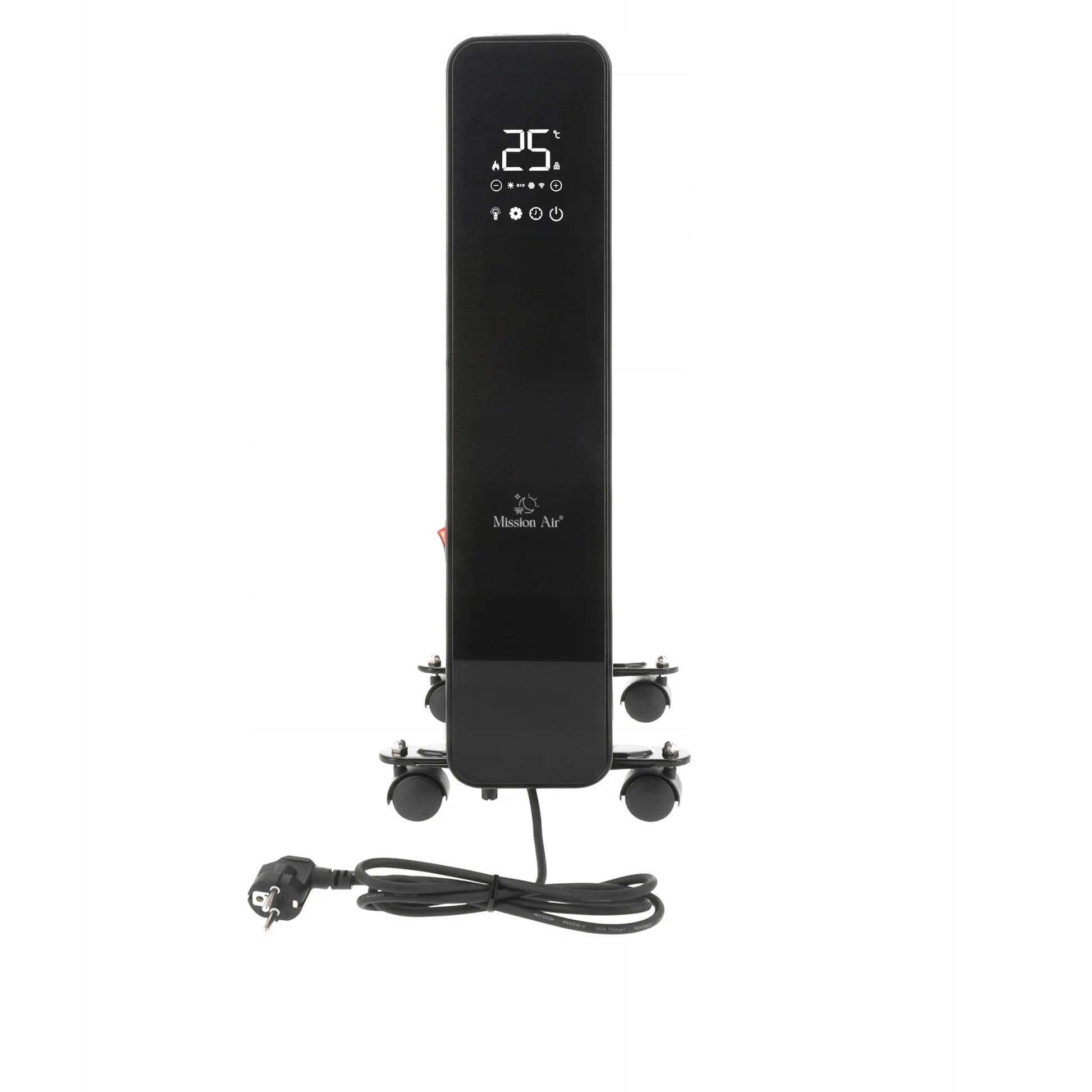 Elektrinis tepalinis radiatorius Mission Air OSLO 2500W, juodas, su WiFi ir laikmačiu