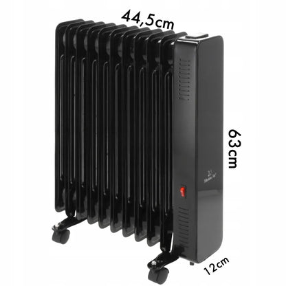 Elektrinis tepalinis radiatorius Mission Air OSLO 2500W, juodas, su WiFi ir laikmačiu