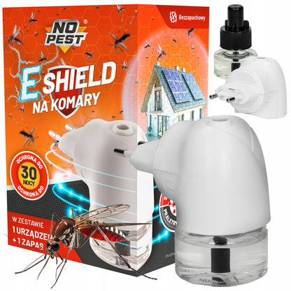 Elektrinis uodų, musių ir kandžių atbaidiklis E-SHIELD NO PEST, 30 ml, 30 naktų