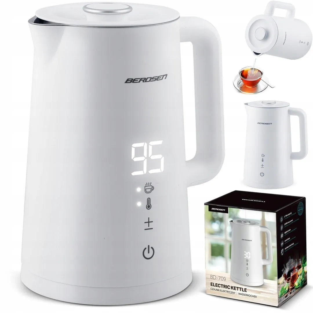 Elektrinis virdulys Berdsen BD-709, 1,7 l, baltas