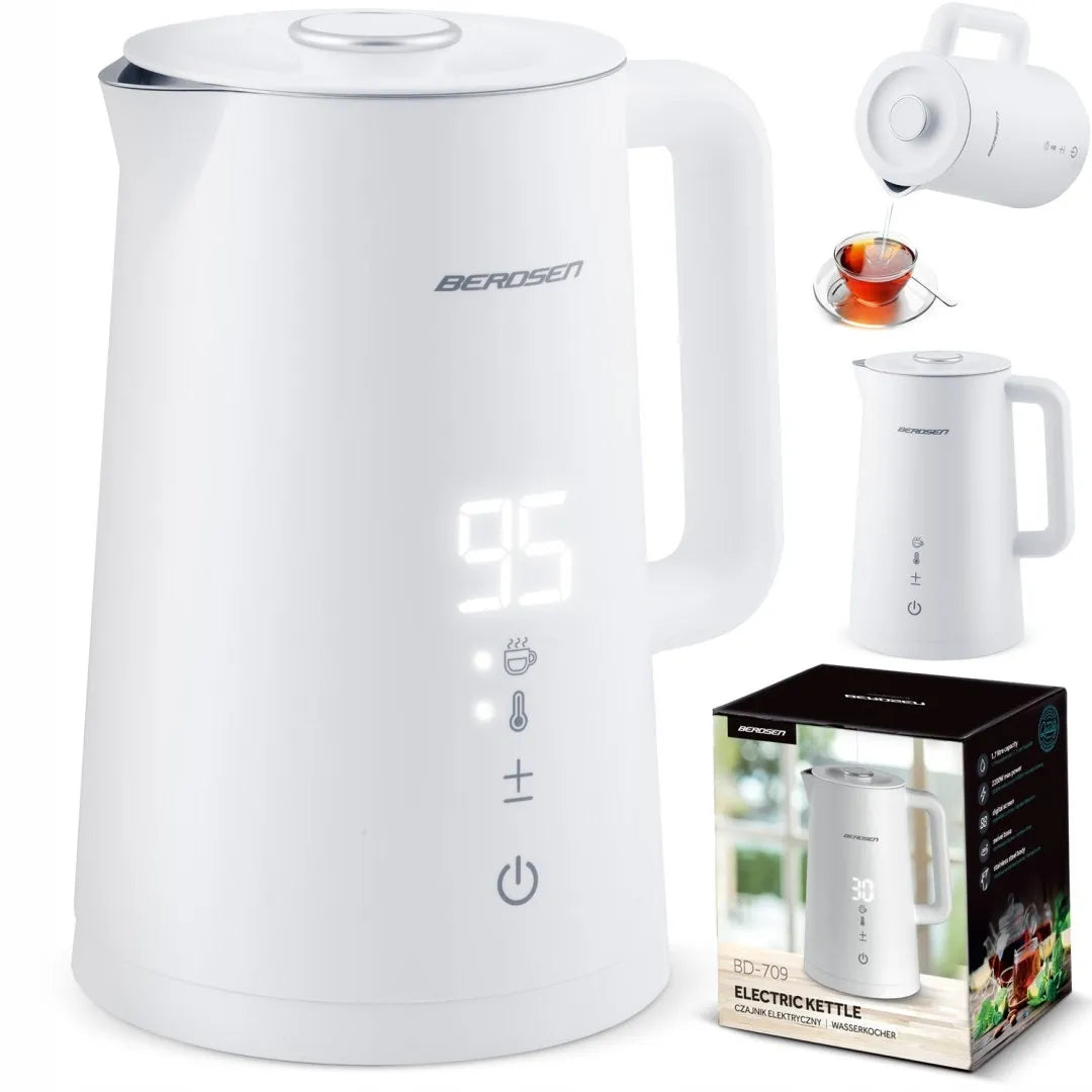 Elektrinis virdulys Berdsen BD-709, 1,7 l, baltas