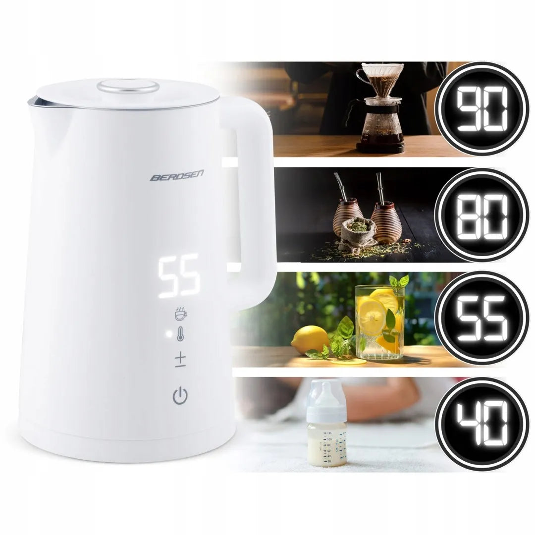 Elektrinis virdulys Berdsen BD-709, 1,7 l, baltas