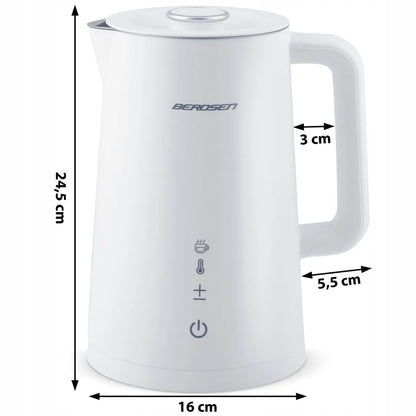 Elektrinis virdulys Berdsen BD-709, 1,7 l, baltas