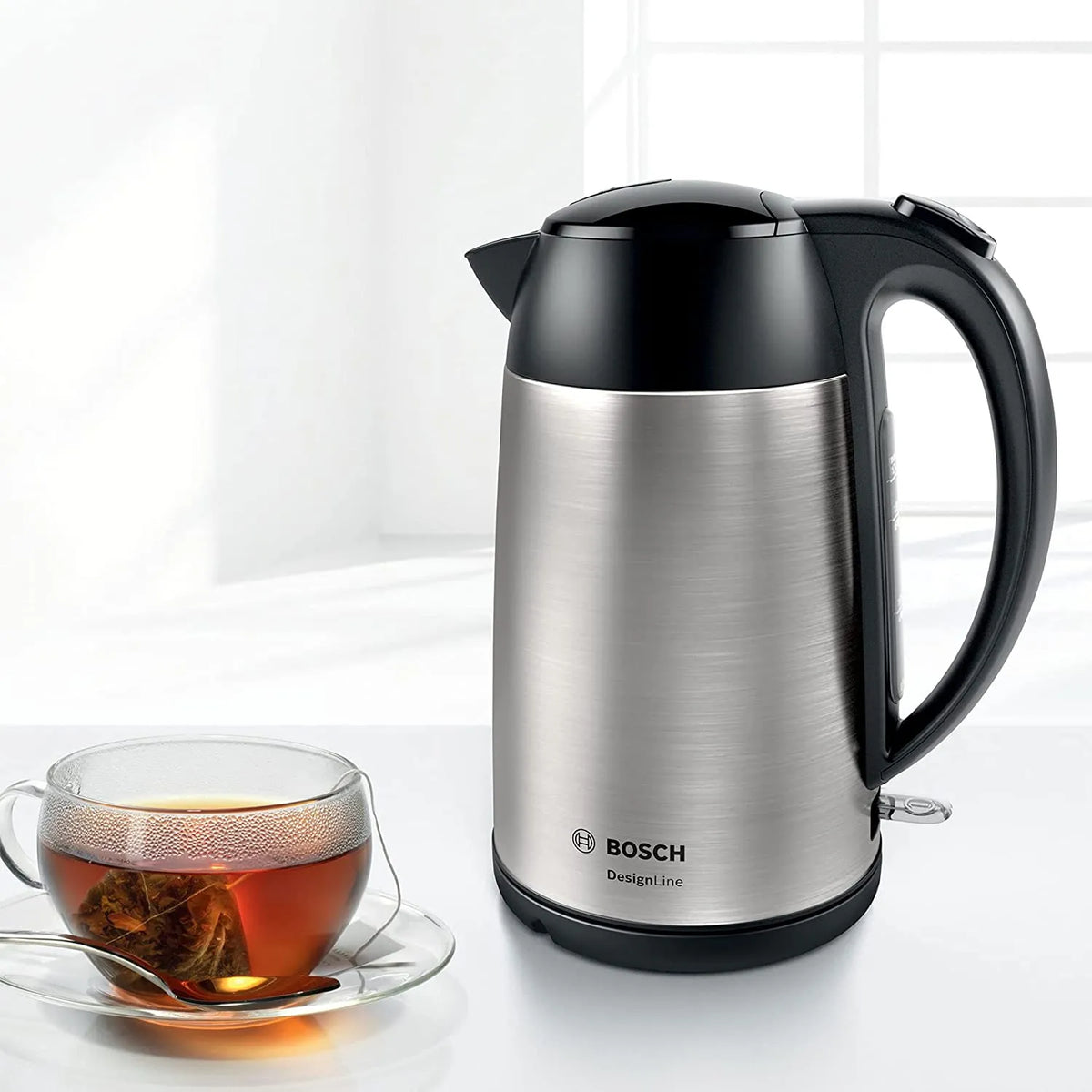 Elektrinis virdulys „Bosch“ TWK3P420, 2400 W, 1,7 l, sidabrinis / pilkas
