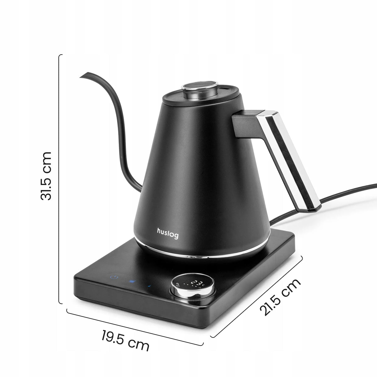 Elektrinis virdulys Huslog HUS1069, 1100 W, 1 l, juodas