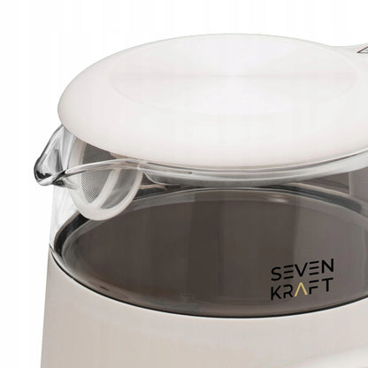 Elektrinis virdulys „Sevenkraft“ SK 1308be, 1,7 l, temperatūros reguliavimas, smėlio spalvos