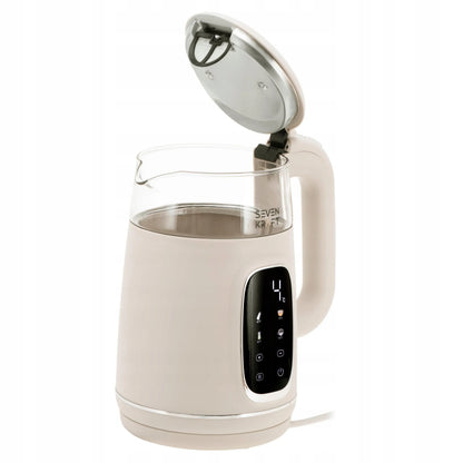 Elektrinis virdulys „Sevenkraft“ SK 1308be, 1,7 l, temperatūros reguliavimas, smėlio spalvos
