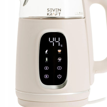 Elektrinis virdulys „Sevenkraft“ SK 1308be, 1,7 l, temperatūros reguliavimas, smėlio spalvos