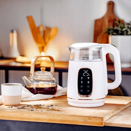 Elektrinis virdulys „Sevenkraft“ SK 1308wg, baltas, su temperatūros reguliavimu, 1,7 l