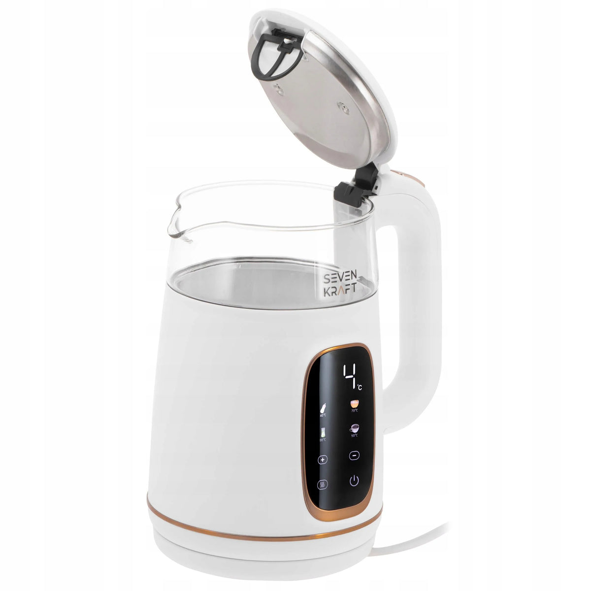 Elektrinis virdulys „Sevenkraft“ SK 1308wg, baltas, su temperatūros reguliavimu, 1,7 l