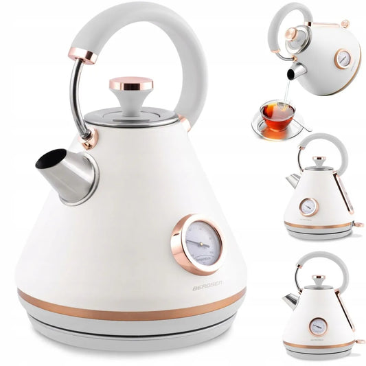 Elektrinis virdulys su termometru „Berdsen BD-701“, 1,7 l, baltas