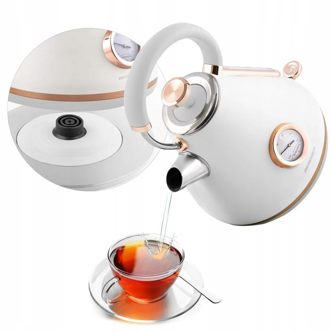 Elektrinis virdulys su termometru „Berdsen BD-701“, 1,7 l, baltas
