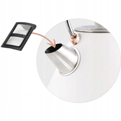 Elektrinis virdulys su termometru „Berdsen BD-701“, 1,7 l, baltas
