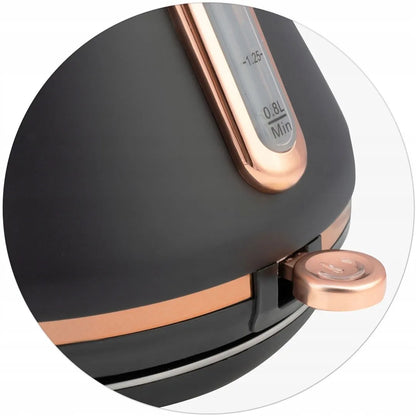 Elektrinis virdulys su termometru Berdsen BD-701, 1,7 l, juodas