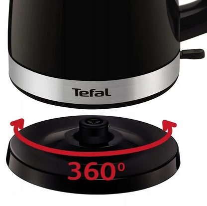 Elektrinis virdulys TEFAL Delfini KO150F30, 2400 W, 1,5 l, juodas