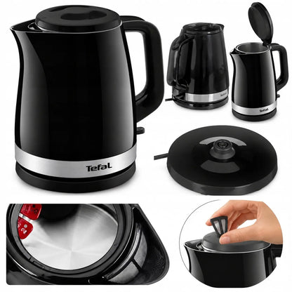 Elektrinis virdulys TEFAL Delfini KO150F30, 2400 W, 1,5 l, juodas