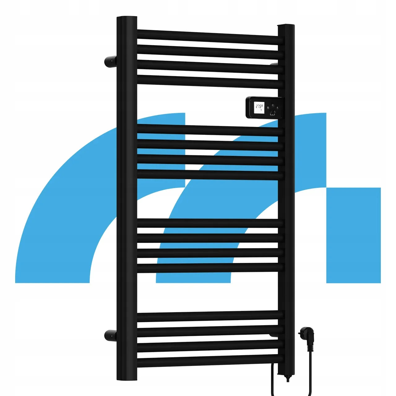 Elektrinis vonios radiatorius Maltec, kopetėlės, sieninis, termostatas, 500W