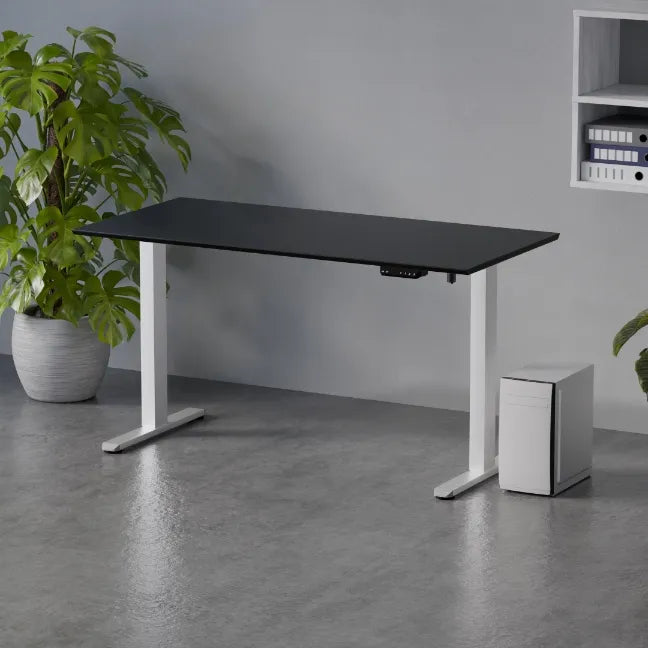 Elektriškai reguliuojamas stalas Control Flex+ 138/67 LVNSystem baltas juodas