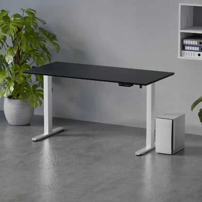 Elektriškai reguliuojamas stalas Control Flex+ 138/67 LVNSystem baltas juodas