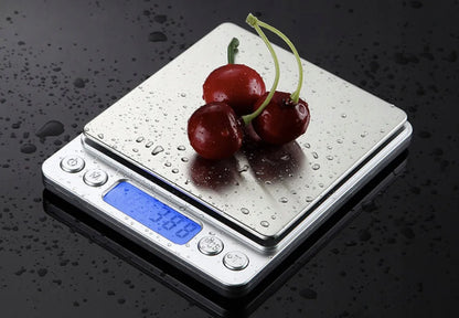 Elektroninės tiksliosios virtuvinės svarstyklės 500g 0,5kg 0,01g LCD ekranas