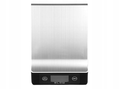 Elektroninės virtuvinės svarstyklės BLOW 7 vienetų 10 kg / 1 g nerūdijantis plienas LCD baterijos