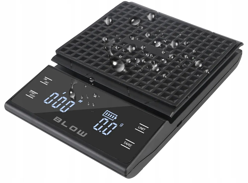 Elektroninės virtuvinės svarstyklės kavai, tikslios 3000g/0,1g, LCD, laikmatis, baterijos