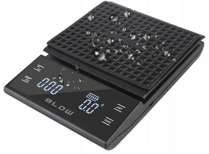 Elektroninės virtuvinės svarstyklės kavai, tikslios 3000g/0,1g, LCD, laikmatis, baterijos