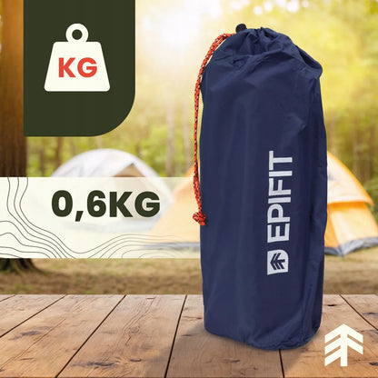 Epifit REST turistinis savaime prisipučiantis čiužinys su integruota pompa ir pagalve, tamsiai mėlynas, 190 × 60 × 5 cm