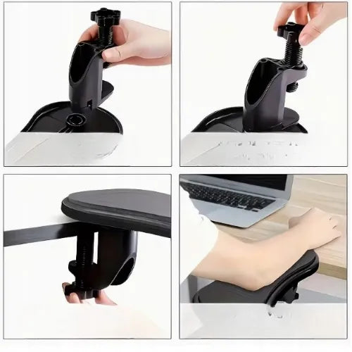 Ergonominė alkūnės atrama rašomajam stalui