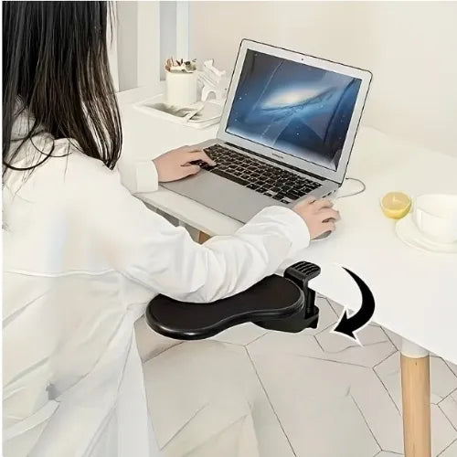 Ergonominė alkūnės atrama rašomajam stalui
